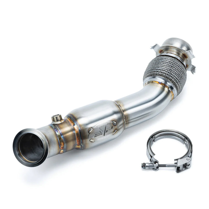 Racing 3 Inch Down Pipe with Bullet Muffler for Can-Am Maverick R