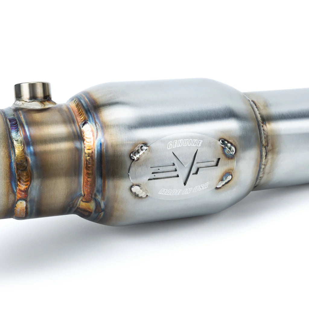 Racing 3 Inch Down Pipe with Bullet Muffler for Can-Am Maverick R