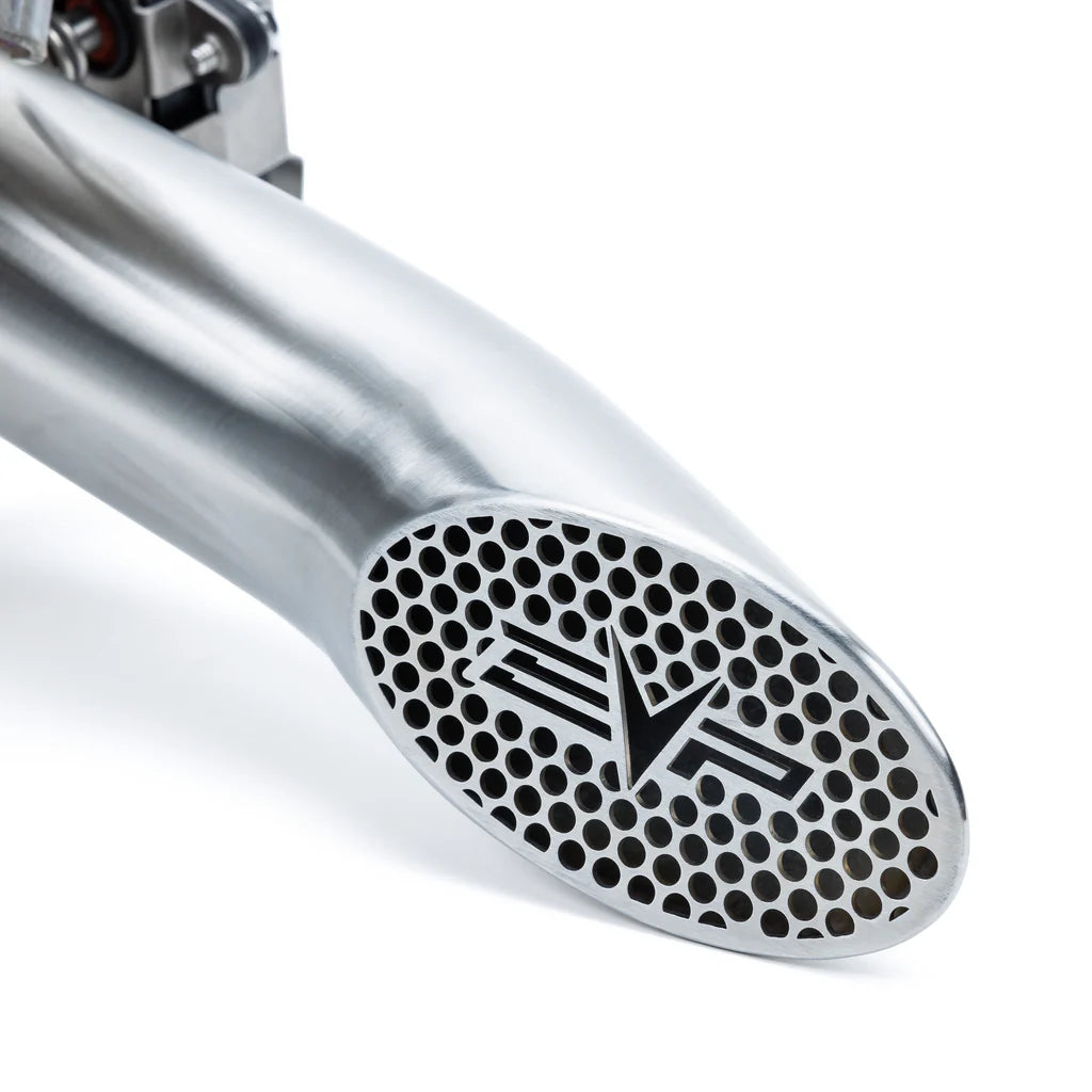 Racing Shocker Electric Side-Dump Down Pipe with Bullet Muffler for Can-Am Maverick R