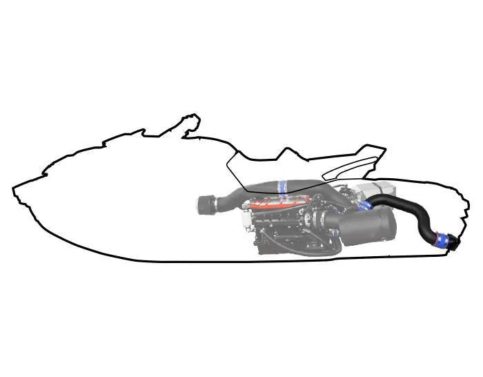 RIVA SEA-DOO 2018+ RXT/GTX ALL SINGLE REAR EXHAUST KIT