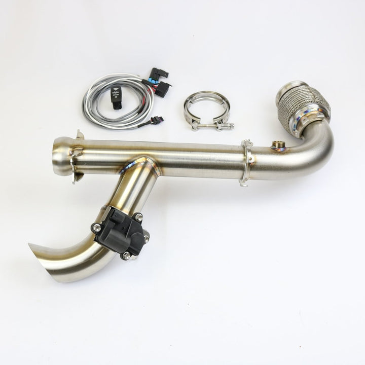 Can Am X3 "SHOCKER" Electric Side Dump Race Bypass Pipe - Precision EFI