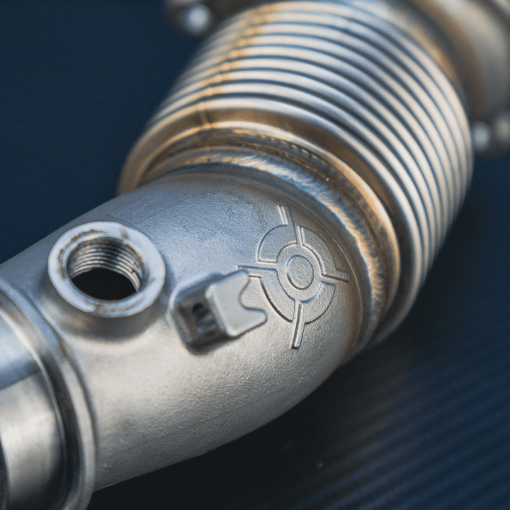 upgraded Cast Stainless steel downpipe - 900T / 900T-R / Mach Z - Precision EFI